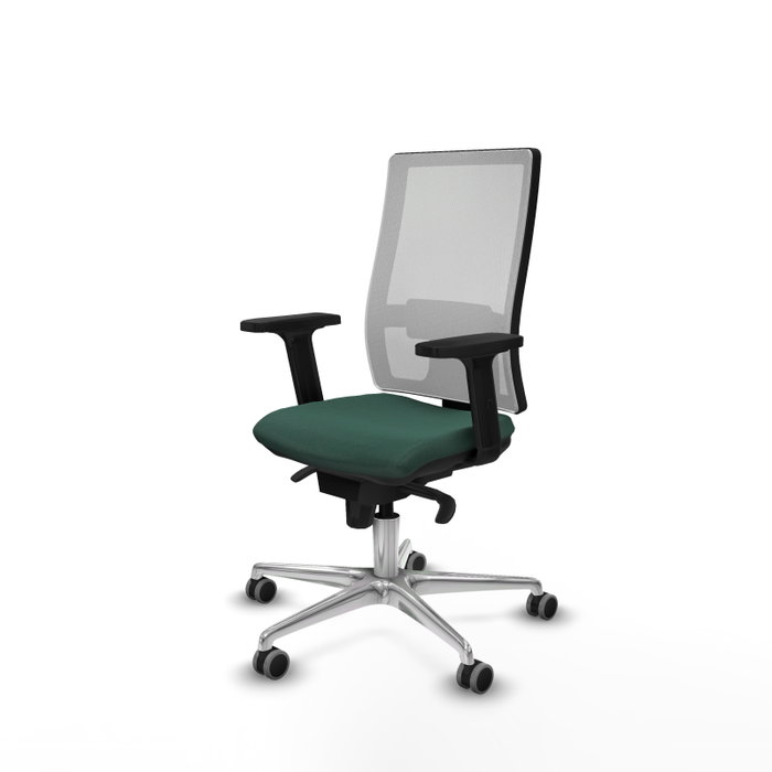 PIQUERAS Y CRESPO Silla de oficina Horna con mecanismo Sincro, Verde botella y Blanco PIQUERAS Y CRESPO Silla de oficina Horna con mecanismo Sincro, Verde botella y Blanco