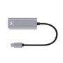 Adaptador de red ewent usb tipo c macho a rj45 hembra gris