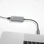 Ewent EW9818 Adaptador de Red USB Tipo C a RJ45 Gigabit Ethernet Gris
