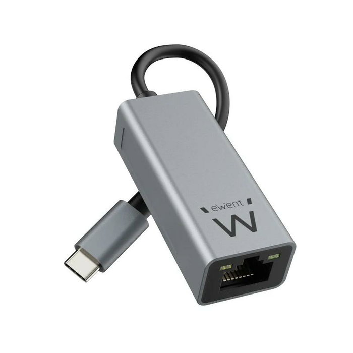 Ewent Adaptador de red Gigabit USB-C a RJ45 Gris EW9818 Ewent Adaptador de red Gigabit USB-C a RJ45 Gris EW9818