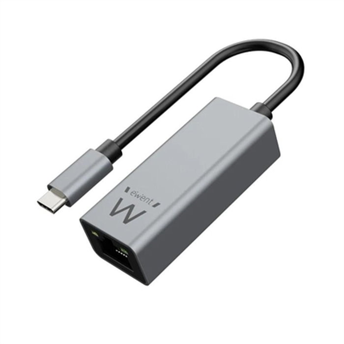 Ewent Adaptador de red Gigabit USB-C a RJ45 Gris EW9818 Ewent Adaptador de red Gigabit USB-C a RJ45 Gris EW9818