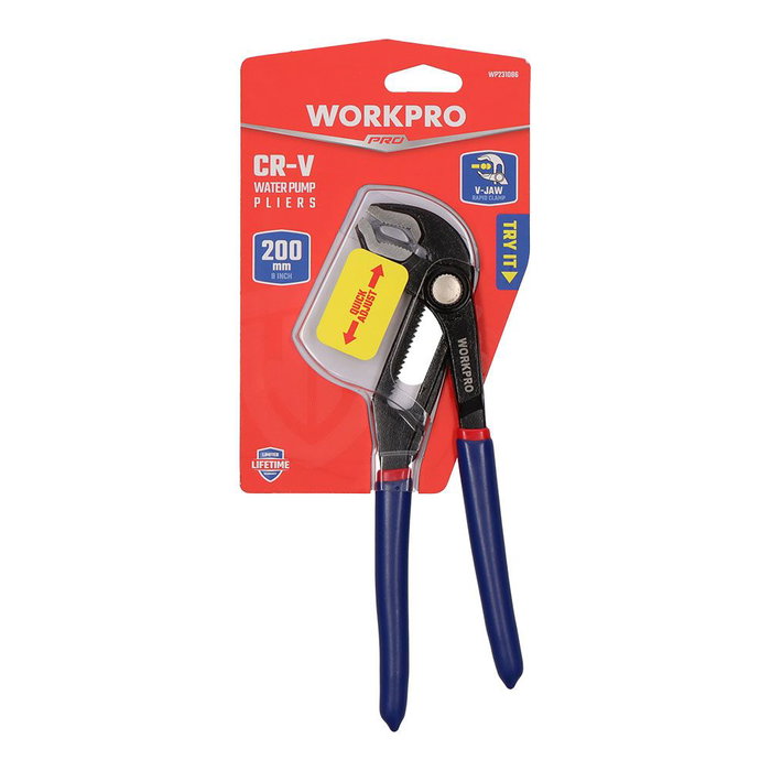 Workpro Alicates Pico de Loro CR-V Pro Ajuste Rápido 200 mm Workpro Alicates Pico de Loro CR-V Pro Ajuste Rápido 200 mm