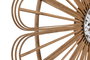 DKD Home Decor Decoración de Pared Bambú y MDF Natural 73x73 cm