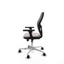 PIQUERAS Y CRESPO Silla de oficina Jorquera con mecanismo Sincro/Traslack, Blanco y Gris
