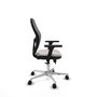 PIQUERAS Y CRESPO Silla de oficina Jorquera con mecanismo Sincro/Traslack, Blanco y Gris