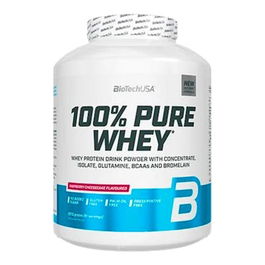 BIOTECHUSA 100% Pure Whey Avellana - Proteína de Suero de Leche en Polvo para Batidos, 2270g