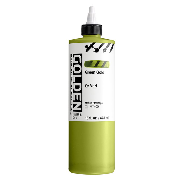 Golden High Flow Colores Acrílicos Verde Oro 473 ml Golden High Flow Colores Acrílicos Verde Oro 473 ml