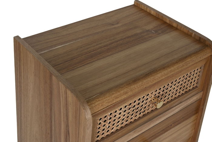 DKD Home Decor Chifonier Tradicional Ratan qunyi 6 Cajones Marron 30 x 104.5 x 40 cm