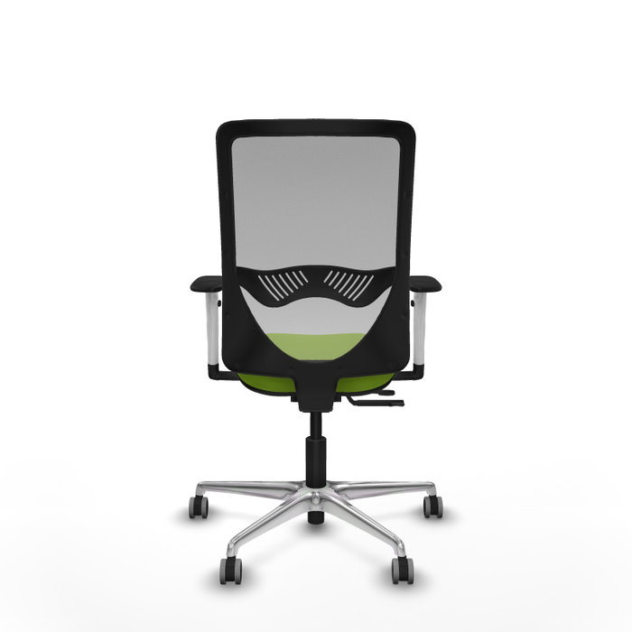 PIQUERAS Y CRESPO Silla de oficina Zulema con mecanismo Sincro/Traslack, Pistacho y Gris