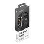 Celly Correa de Silicona para Apple Watch Series 38/40/41 mm y 42/44/45 mm, Color Negro, Cierre con Pasador y Doble Hebilla