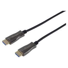 EQUIP Cable HDMI 119433 Óptico Activo 2.0, 100m, 4K 60Hz, HDR, Ethernet, Estándar A-A, Negro