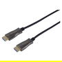 EQUIP Cable HDMI 119433 Óptico Activo 2.0, 100m, 4K 60Hz, HDR, Ethernet, Estándar A-A, Negro