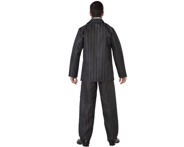 Disfraz Ganster-Fantasma Adulto Hombre XL Halloween Chaqueta Pantalón Corbata Cuello