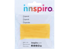 Innspiro Cinta de organdí dorada 7mm de 5m