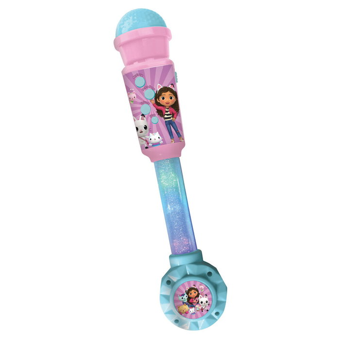Lexibook Micrófono Gabby y la Casa Mágica con tubo de luz y altavoz