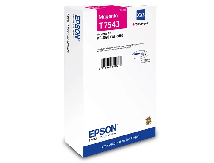 Epson WF-8X90 Original Tinta Magenta XXL 7000p - Cartucho para Impresora Ink-jet