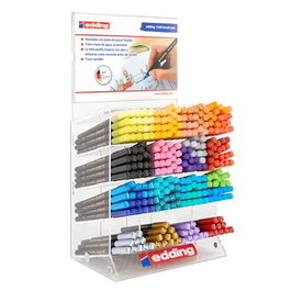 Rotulador Fibra Edding 1340 Brushpen Expositor De 280
