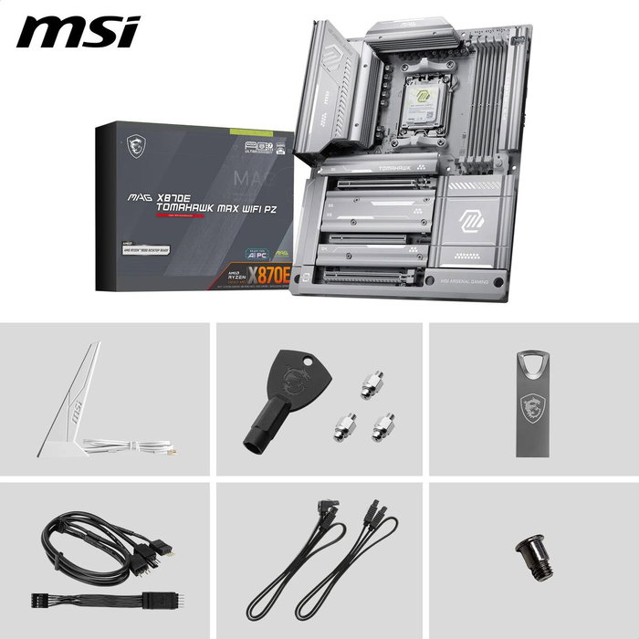 MSI MAG X870E TOMAHAWK MAX WIFI PZ placa base AMD X870E Zócalo AM5 ATX