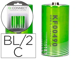 Q-connect Pilas Alcalinas Larga Duración Blister 2 Unidades