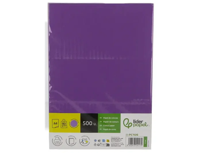 Liderpapel Papel de color DIN A4 lila intenso 80 g