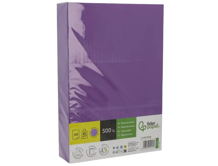 Liderpapel Papel de color DIN A4 lila intenso 80 g