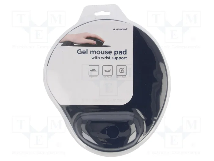GEMBIRD MP-GEL-B Alfombrilla de Gel Azul con Soporte de Muñeca