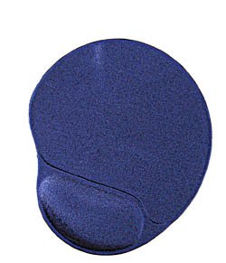 Gembird MP-GEL-B Alfombrilla de Ratón con Gel y Reposamuñecas Azul, 260x220 mm, 3 mm de Espesor