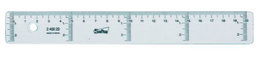 Regla Cristal Safta 20 Centimetros (Set de 20)