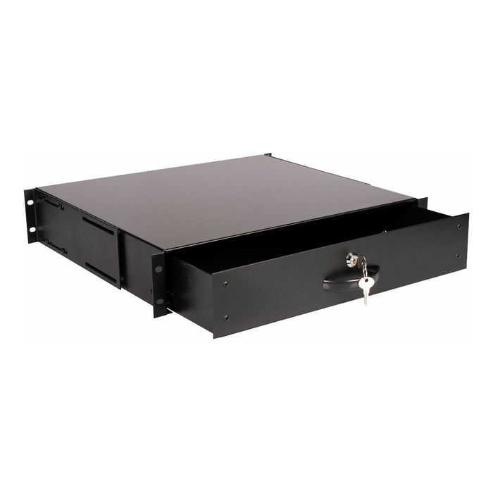 EQUIP EZD-2-B Cajón para Rack 2U 19" Negro, Cerrable