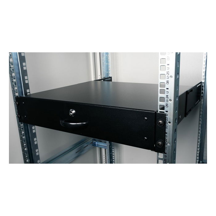 EQUIP EZD-2-B Cajón para Rack 2U 19" Negro, Cerrable
