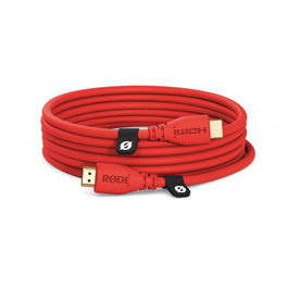 Rode Cable HDMI Premium 3m Rojo Alta Velocidad Ethernet 4K60 18 Gbps
