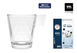 La Mediterranea Set de 2 Tazas Café con Leche Napoli Diamond 21 cl (36 Cajas)