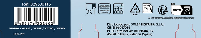 La Mediterranea Set de 2 Tazas Café con Leche Napoli Diamond 21 cl (36 Cajas) La Mediterranea Set de 2 Tazas Café con Leche Napoli Diamond 21 cl (36 Cajas)