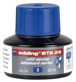 EDDING Tinta para Rotulador de Pizarra Azul 25 ml BTK25
