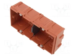 LEGRAND BATIBOX Caja de instalación doble de unión roja