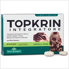 NATURANDO Topkrin Integratore 60 Comp. para Cabello, Vegano, con L-Cistina, L-Metionina y Manzana Annurca