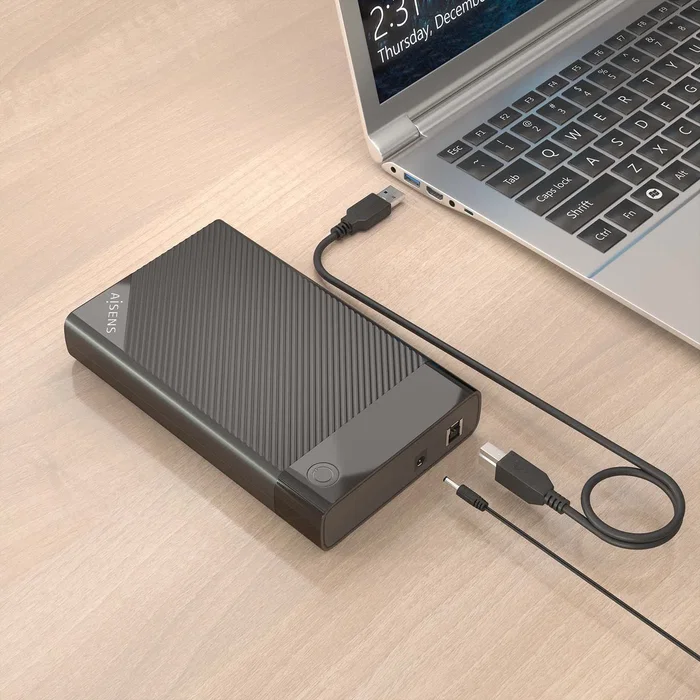 Aisens ASE-3529B Caja Externa 3.5 SATA a USB 3.0/3.1 Gen 1, Negra