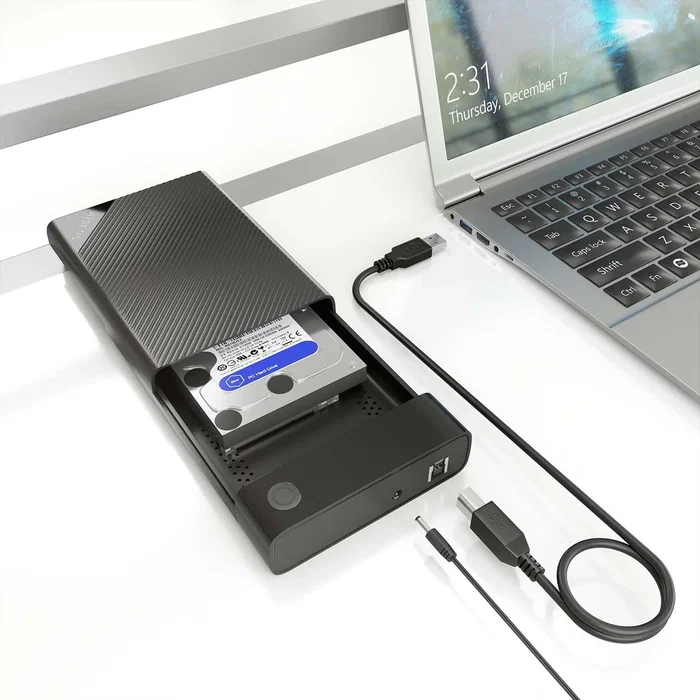 Aisens ASE-3529B Caja Externa 3.5 SATA a USB 3.0/3.1 Gen 1, Negra