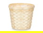Ibergarden Cubre Macetas Redondo Bambú Trenzado 19 cm (Set de 24)