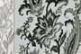DKD Home Decor Jarrón de Porcelana con Diseño de Hojas Verde y Blanco