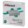 Rexel Grapas 23/13 Galvanizadas Caja de 1000