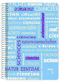 Bloc Pacsa Asignaturas Tapa Pp 4º 80H Cuadric.4X4 90G Ciencias (Set de 4)
