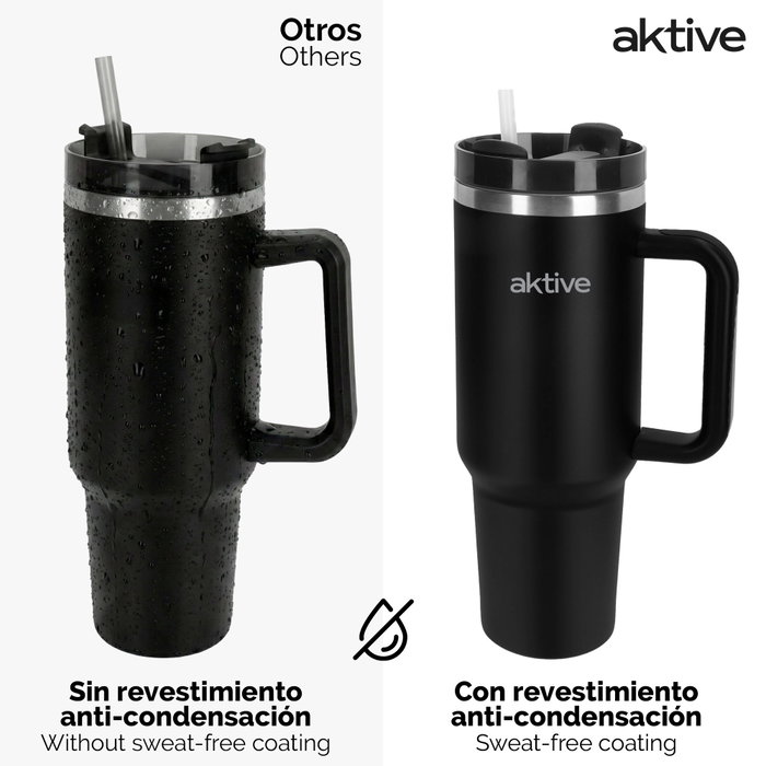 AKTIVE Vaso Térmico Acero Inox