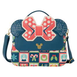 Loungefly Bolso Bandolera Mickey Holiday Disney 28,96x7,62x21,08cm