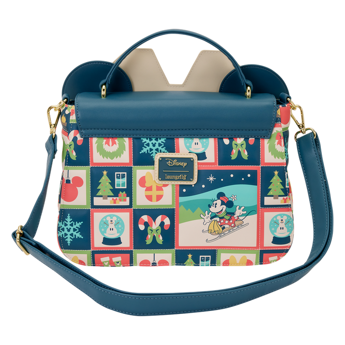 Loungefly Bolso Bandolera Mickey Holiday Disney 28,96x7,62x21,08cm