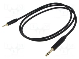 REDS MUSIC Cable Jack 3,5mm a Jack 6,3mm 1,5m negro
