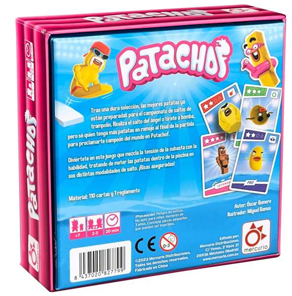 Juego patachof.entrena a tus patatas saltadoras y forma tu equipo. 12x9,6x2 cm