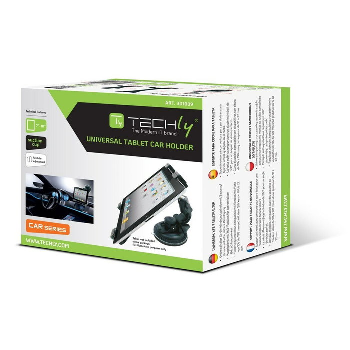 Soporte Tablet Universal para Coche Techly I-TABLET-VENT Negro Soporte Tablet Universal para Coche Techly I-TABLET-VENT Negro