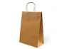 Blanca Bolsa Kraft Basika Natural Reciclado 90 gr Asa Retorcida T/L 320x140x400 mm