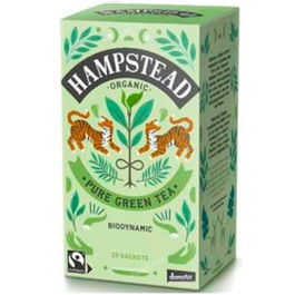 Hampstead Green Tea Infusion 20 Bolsitas Té Verde Orgánico Biodinámico Darjeeling Demeter
